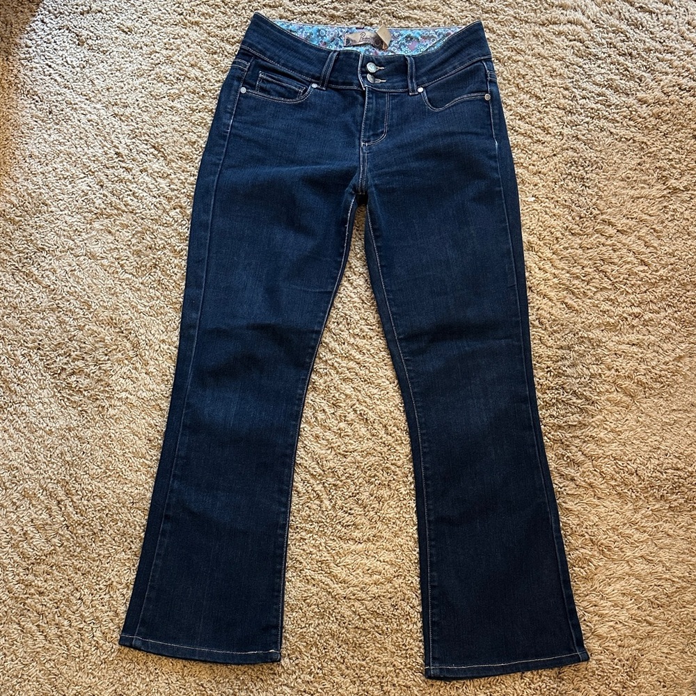 PAIGE Hidden Hills Dark Blue Flare Jeans